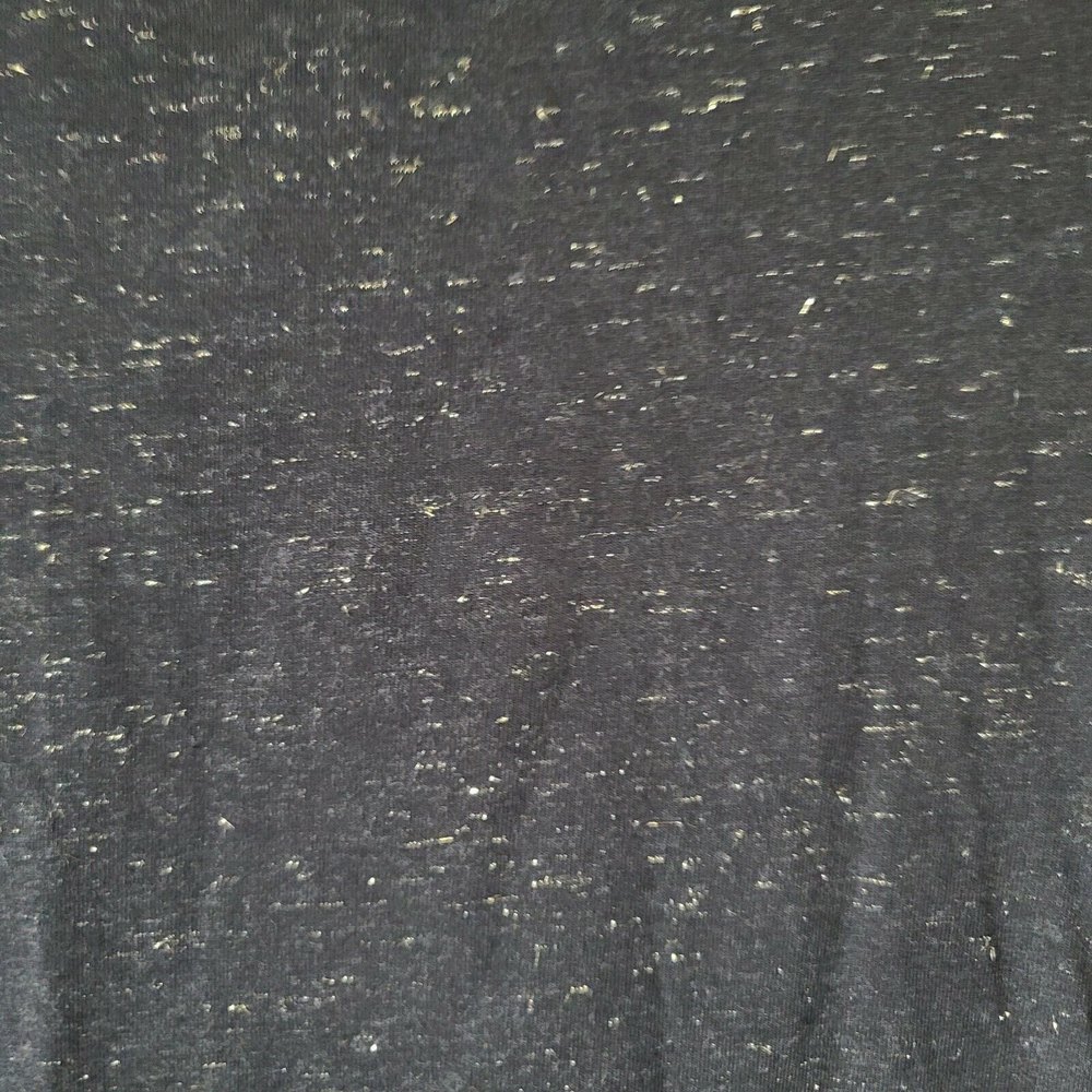 Talbots Long Sleeve Cotton Blend T Shirt Size XS Black with Sparkly Threads NWT - Picture 4 of 6